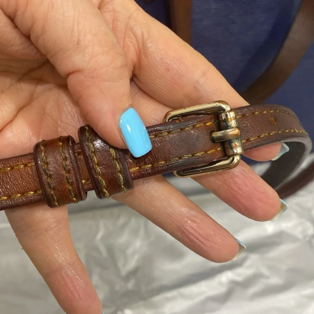 Dooney & Bourke Eva Cork Satchel Shoulder/ Handbag Bag in Navy - Picture 5 of 17